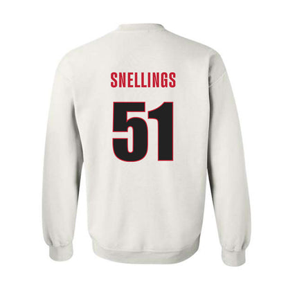 Georgia - NCAA Football : Will Snellings - Classic Shersey Crewneck Sweatshirt-1