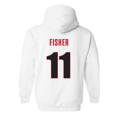 Georgia - NCAA Softball : Addisen Fisher - Classic Shersey Hooded Sweatshirt-1