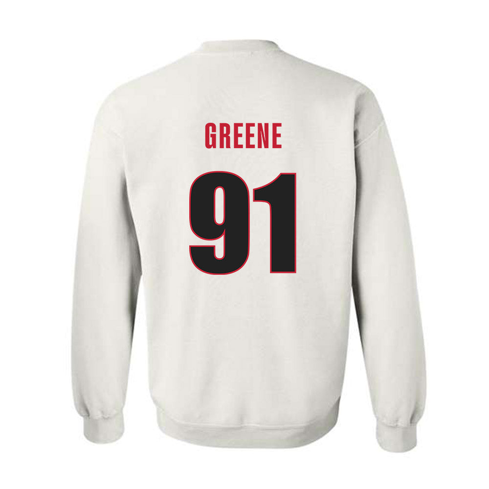 Georgia - NCAA Football : Justin Greene - Classic Shersey Crewneck Sweatshirt-1