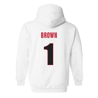 Georgia - NCAA Women's Soccer : Jordan Brown - Classic Shersey Hooded Sweatshirt-1