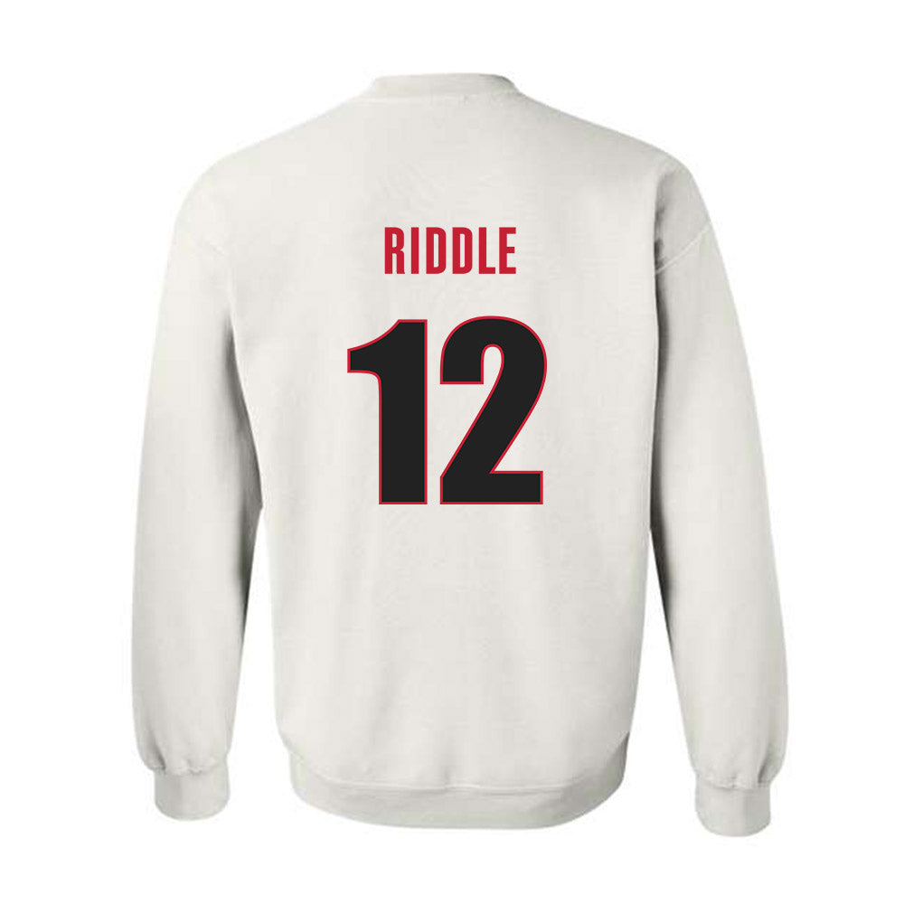 Georgia - NCAA Football : Ja Marley Riddle - Classic Shersey Crewneck Sweatshirt-1