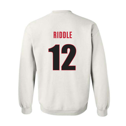 Georgia - NCAA Football : Ja Marley Riddle - Classic Shersey Crewneck Sweatshirt-1