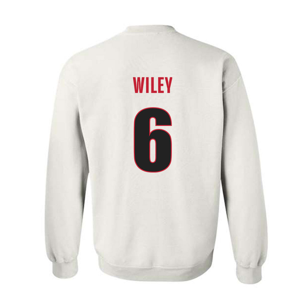 Georgia - NCAA Football : CJ Wiley - Classic Shersey Crewneck Sweatshirt-1