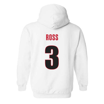 Georgia - NCAA Men's Basketball : Jordan Ross - Classic Shersey Hooded Sweatshirt-1