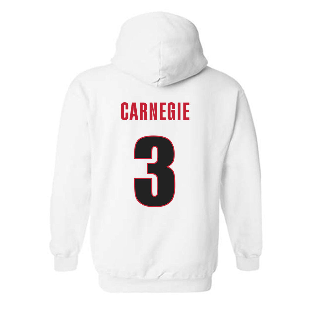 Georgia - NCAA Women's Basketball : Danielle Carnegie - Classic Shersey Hooded Sweatshirt-1
