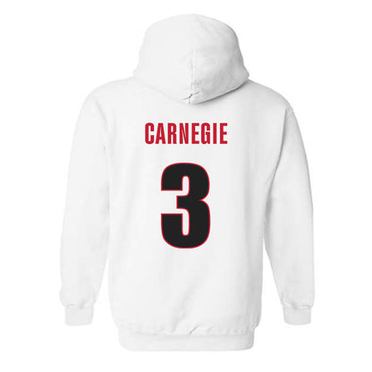 Georgia - NCAA Women's Basketball : Danielle Carnegie - Classic Shersey Hooded Sweatshirt-1