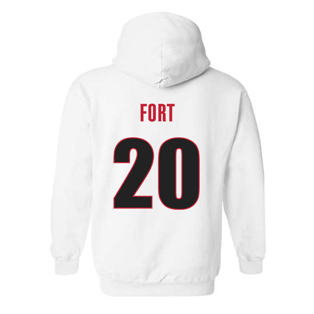 Georgia - NCAA Football : Zech Fort - Classic Shersey Hooded Sweatshirt-1