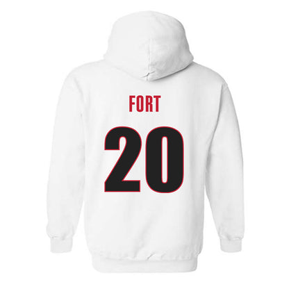 Georgia - NCAA Football : Zech Fort - Classic Shersey Hooded Sweatshirt-1