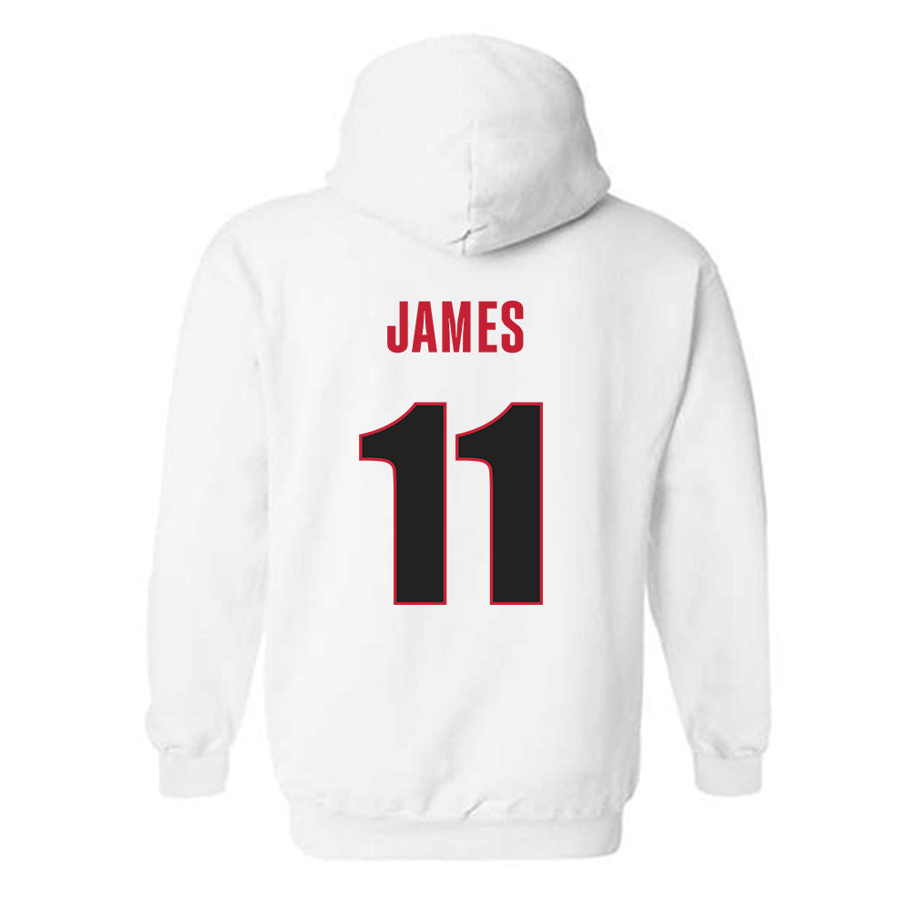 Georgia - NCAA Men's Basketball : dylan james - Classic Shersey Hooded Sweatshirt-1