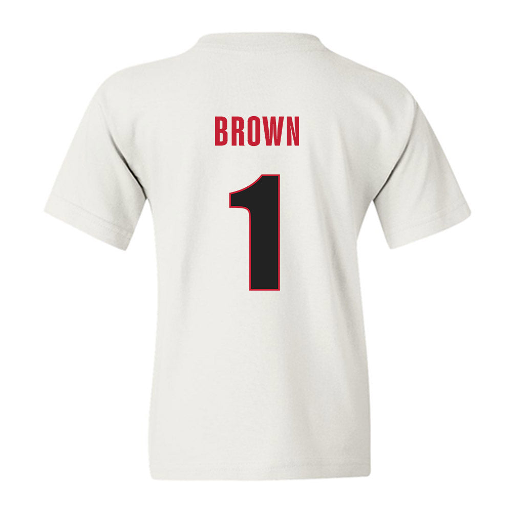 Georgia - NCAA Women's Soccer : Jordan Brown - Classic Shersey Youth T-Shirt-1