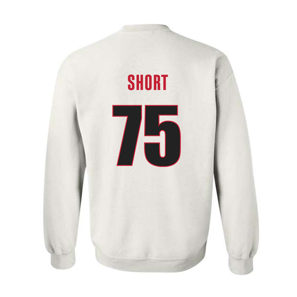 Georgia - NCAA Football : Mason Short - Classic Shersey Crewneck Sweatshirt-1