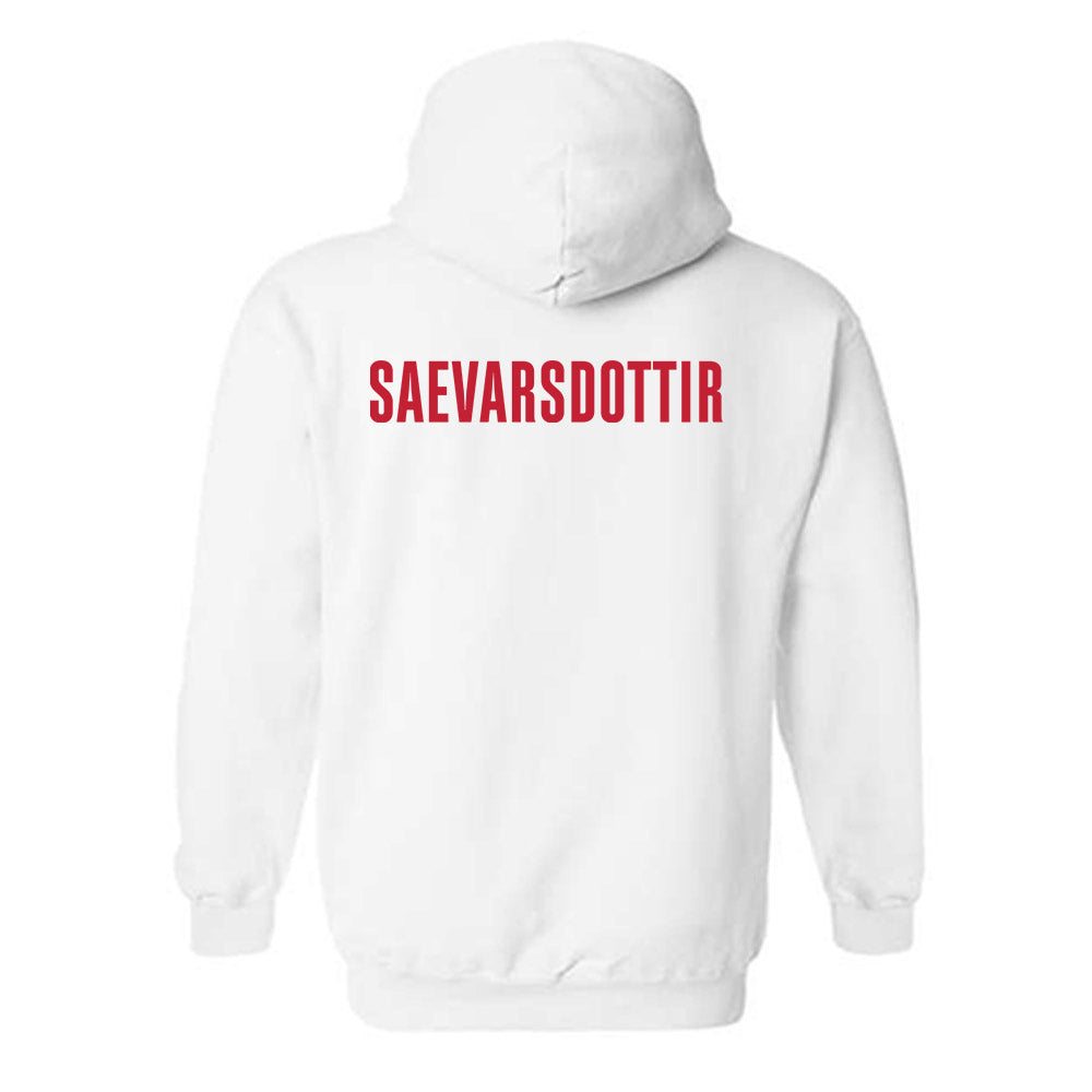 Georgia - NCAA Women's Track & Field : Isold Saevarsdottir - Classic Shersey Hooded Sweatshirt-1