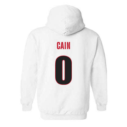 Georgia - NCAA Men's Basketball : Blue Cain - Classic Shersey Hooded Sweatshirt-1