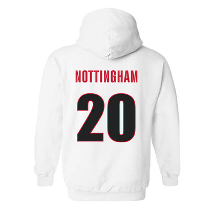 Georgia - NCAA Baseball : Joe Nottingham - Classic Shersey Hooded Sweatshirt-1