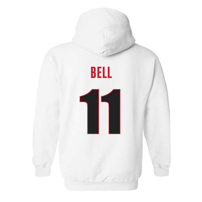 Georgia - NCAA Football : Jeremy Bell - Classic Shersey Hooded Sweatshirt-1