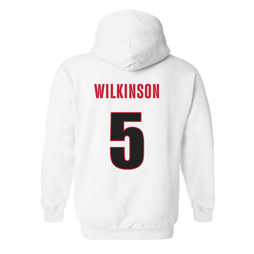 Georgia - NCAA Men's Basketball : Jeremiah Wilkinson - Classic Shersey Hooded Sweatshirt-1