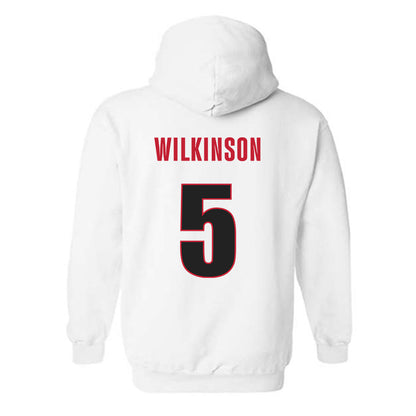 Georgia - NCAA Men's Basketball : Jeremiah Wilkinson - Classic Shersey Hooded Sweatshirt-1