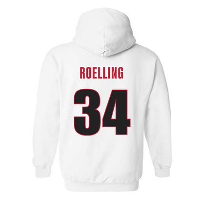 Georgia - NCAA Softball : Randi Roelling - Classic Shersey Hooded Sweatshirt-1
