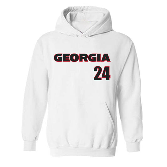 Georgia - NCAA Softball : Esther White - Classic Shersey Hooded Sweatshirt-0
