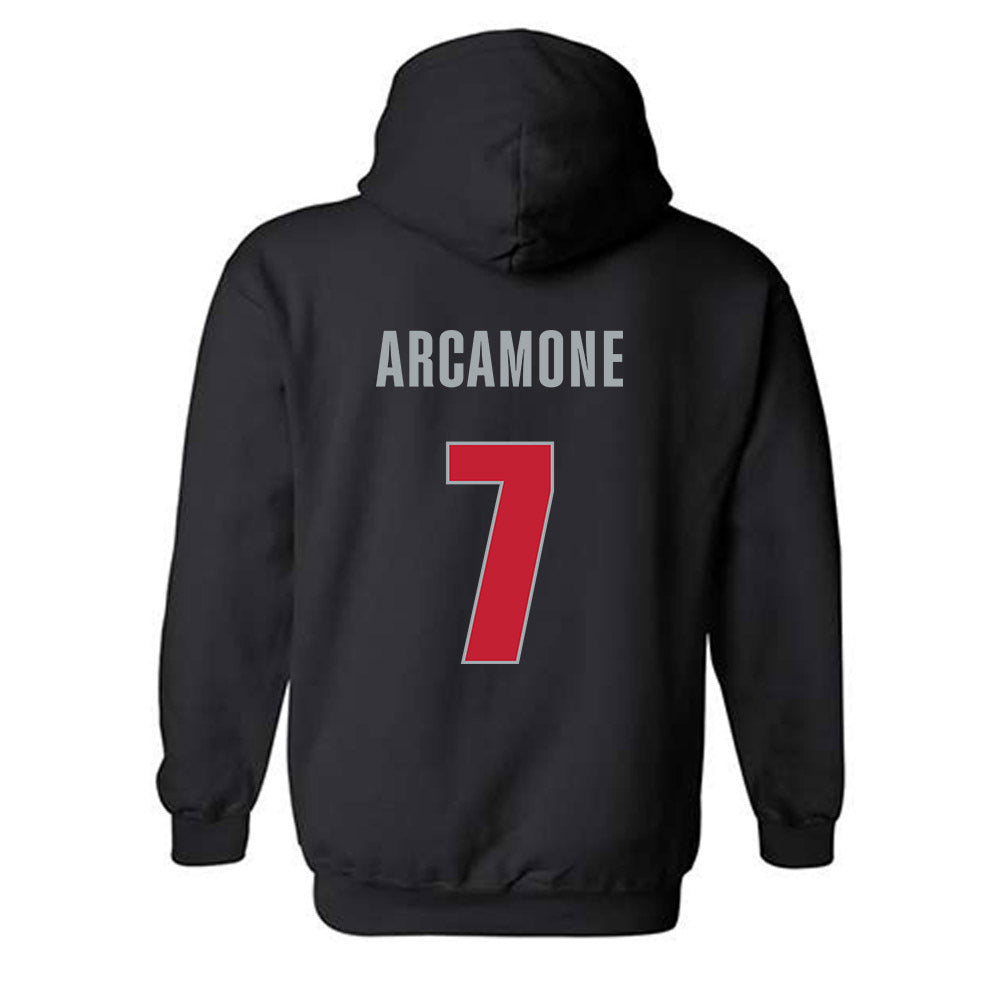 Georgia - NCAA Baseball : Jack Arcamone - Classic Shersey Hooded Sweatshirt-1