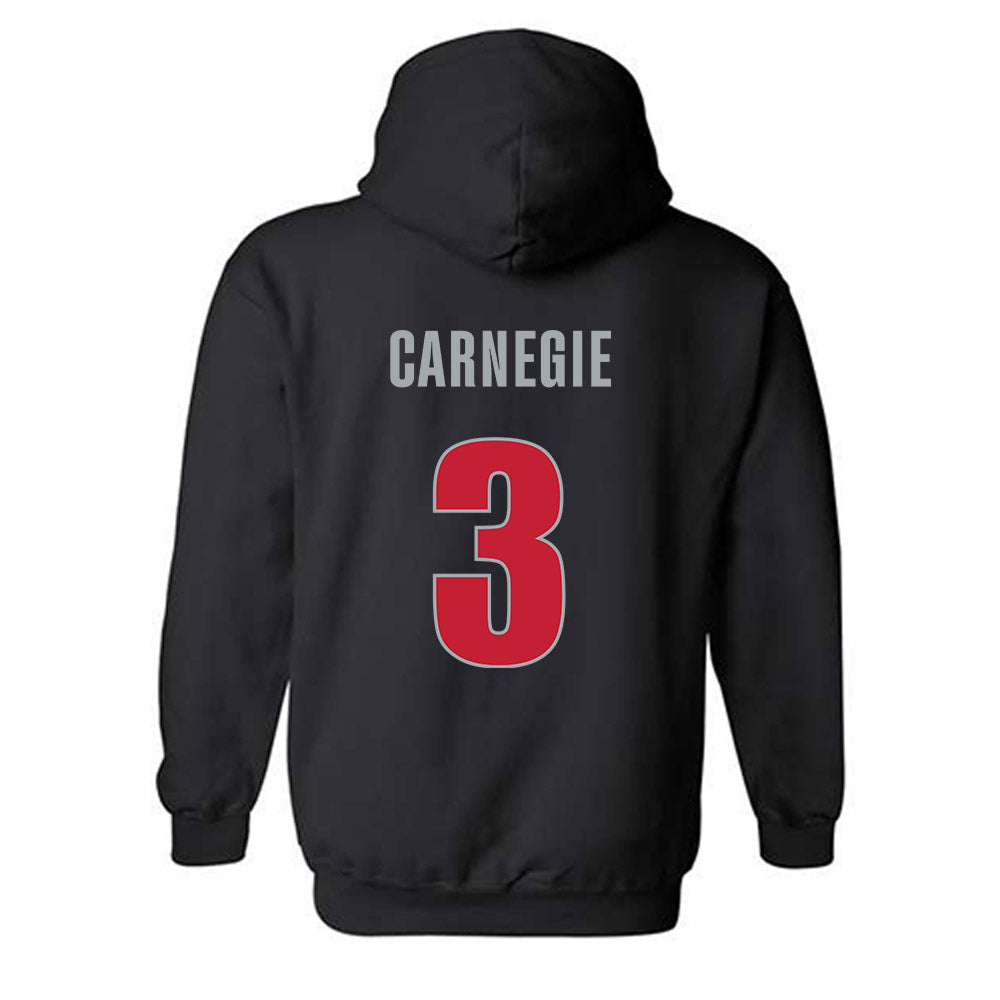Georgia - NCAA Women's Basketball : Danielle Carnegie - Classic Shersey Hooded Sweatshirt-1
