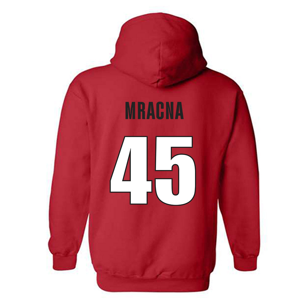 Georgia - NCAA Baseball : Christian Mracna - Classic Shersey Hooded Sweatshirt-1