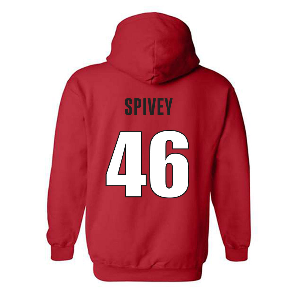 Georgia - NCAA Baseball : Logan Spivey - Classic Shersey Hooded Sweatshirt-1