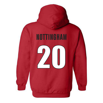 Georgia - NCAA Baseball : Joe Nottingham - Classic Shersey Hooded Sweatshirt-1