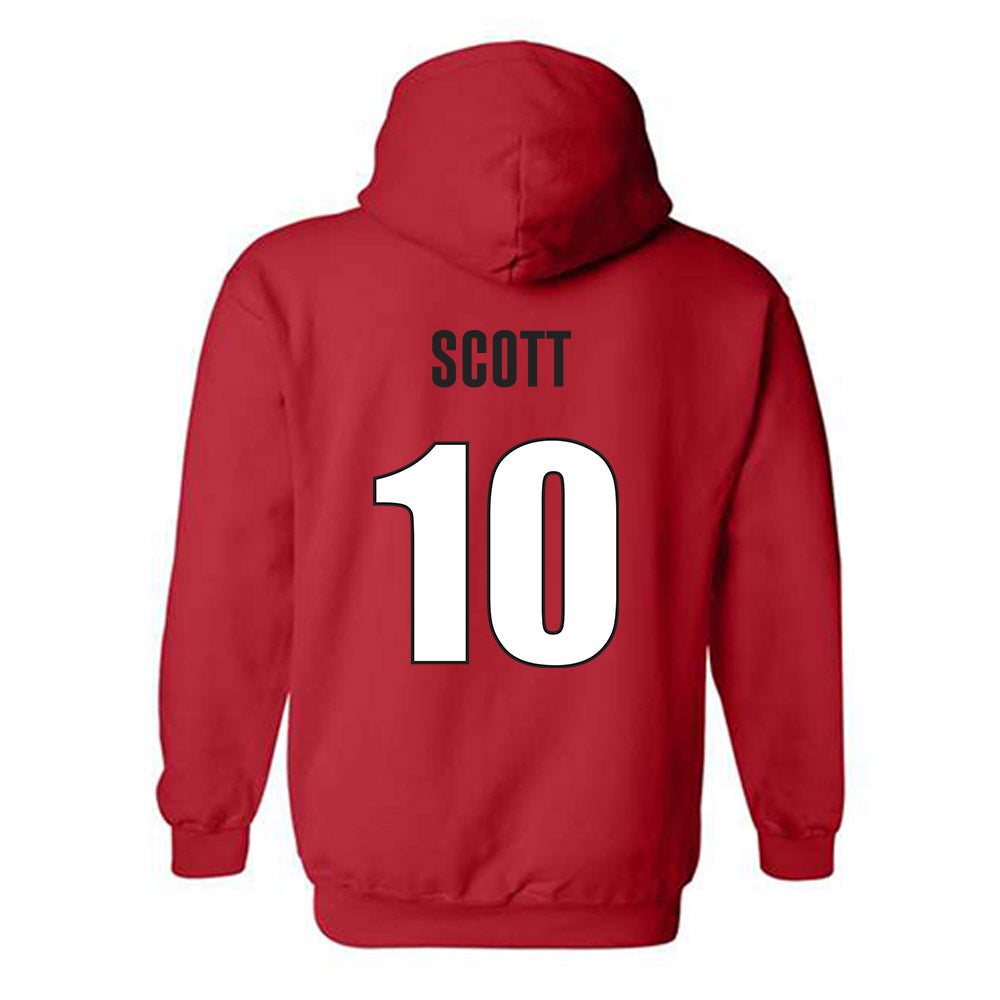Georgia - NCAA Baseball : Matt Scott - Classic Shersey Hooded Sweatshirt-1
