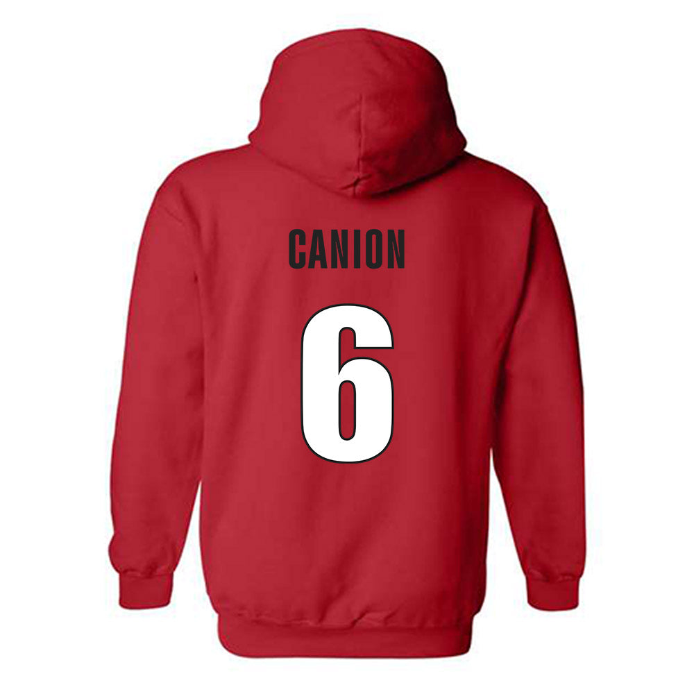Georgia - NCAA Football : Isiah Canion - Classic Shersey Hooded Sweatshirt-1