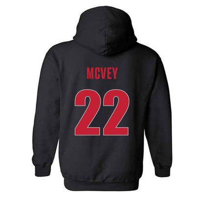 Georgia - NCAA Men's Basketball : Jackson McVey - Classic Shersey Hooded Sweatshirt-1