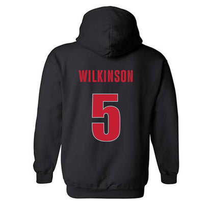 Georgia - NCAA Men's Basketball : Jeremiah Wilkinson - Classic Shersey Hooded Sweatshirt-1