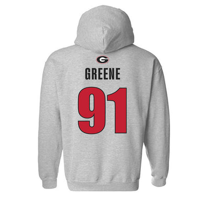 Georgia - NCAA Football : Justin Greene - Classic Shersey Hooded Sweatshirt-1