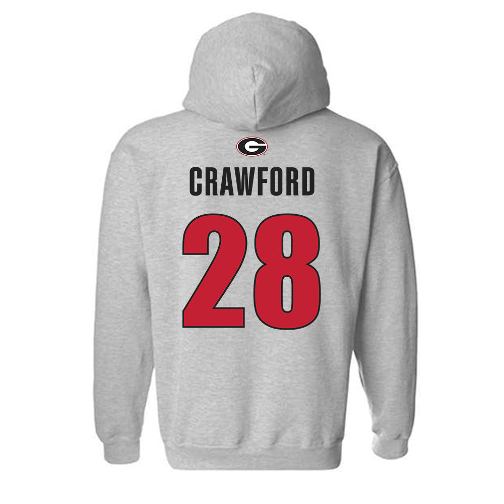 Georgia - NCAA Women's Soccer : London Crawford - Classic Shersey Hooded Sweatshirt-1