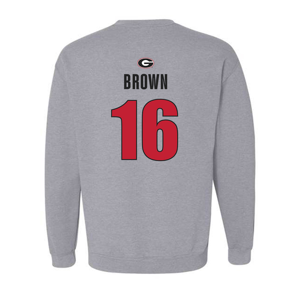 Georgia - NCAA Baseball : Zachary Brown - Classic Shersey Crewneck Sweatshirt-1