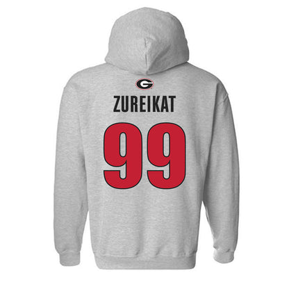 Georgia - NCAA Football : Harran Zureikat - Classic Shersey Hooded Sweatshirt-1