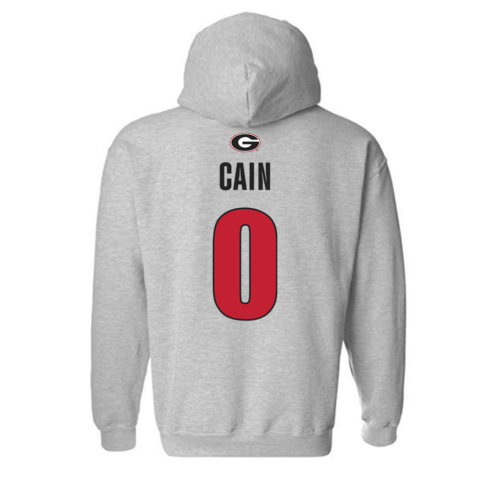 Georgia - NCAA Men's Basketball : Blue Cain - Classic Shersey Hooded Sweatshirt-1