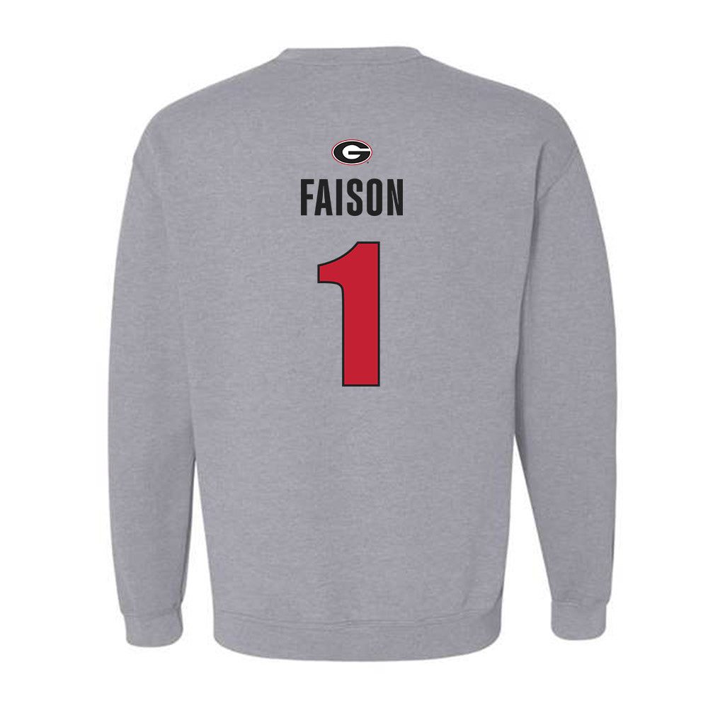 Georgia - NCAA Women's Basketball : Jocelyn Faison - Classic Shersey Crewneck Sweatshirt-1