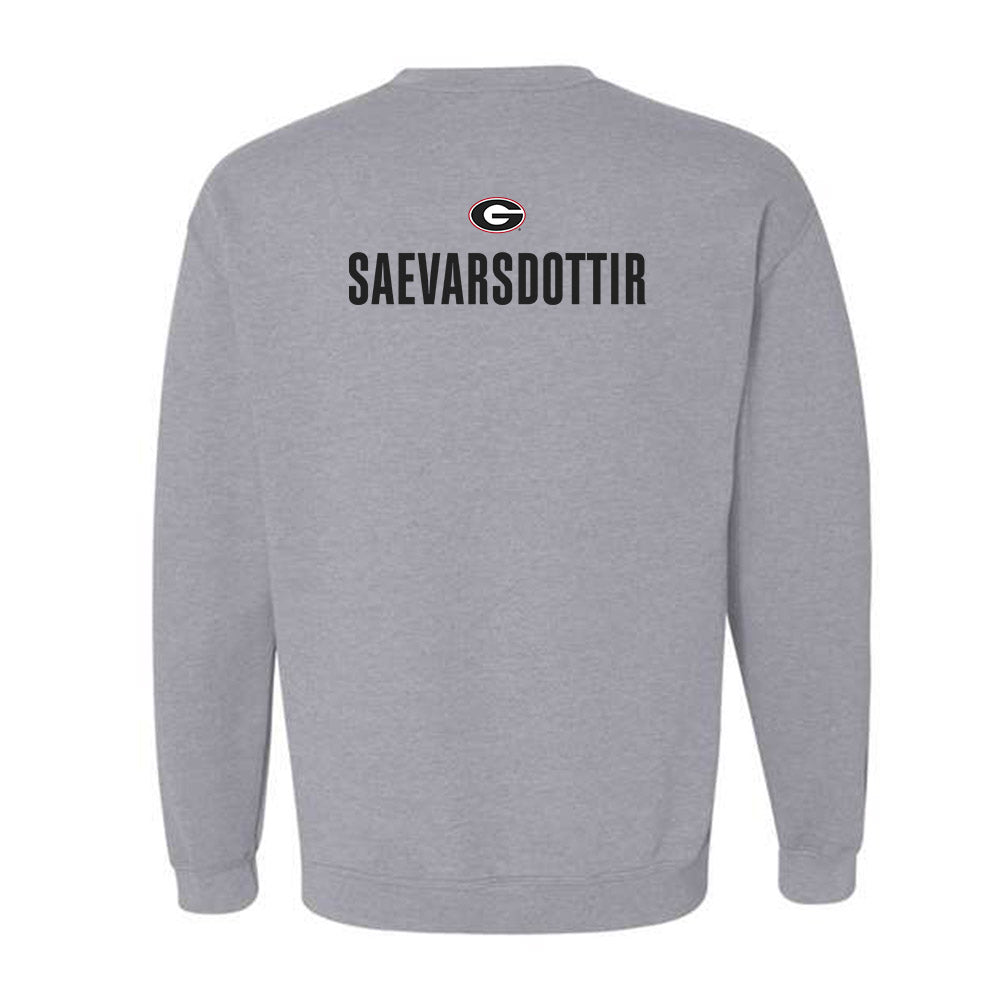 Georgia - NCAA Women's Track & Field : Isold Saevarsdottir - Classic Shersey Crewneck Sweatshirt-1