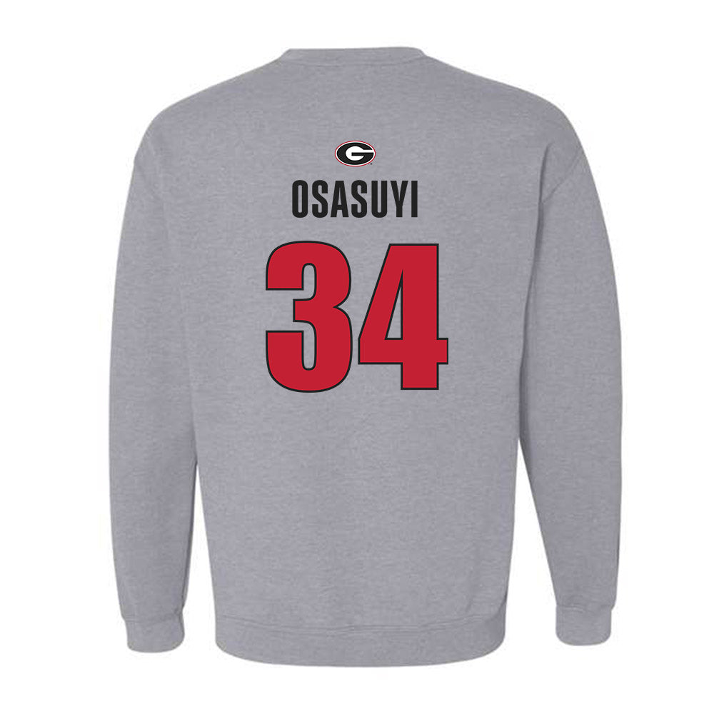 Georgia - NCAA Men's Basketball : Andrew Osasuyi - Classic Shersey Crewneck Sweatshirt-1