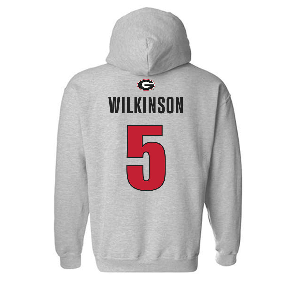 Georgia - NCAA Men's Basketball : Jeremiah Wilkinson - Classic Shersey Hooded Sweatshirt-1