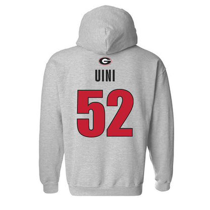 Georgia - NCAA Football : Michael Uini - Classic Shersey Hooded Sweatshirt-1