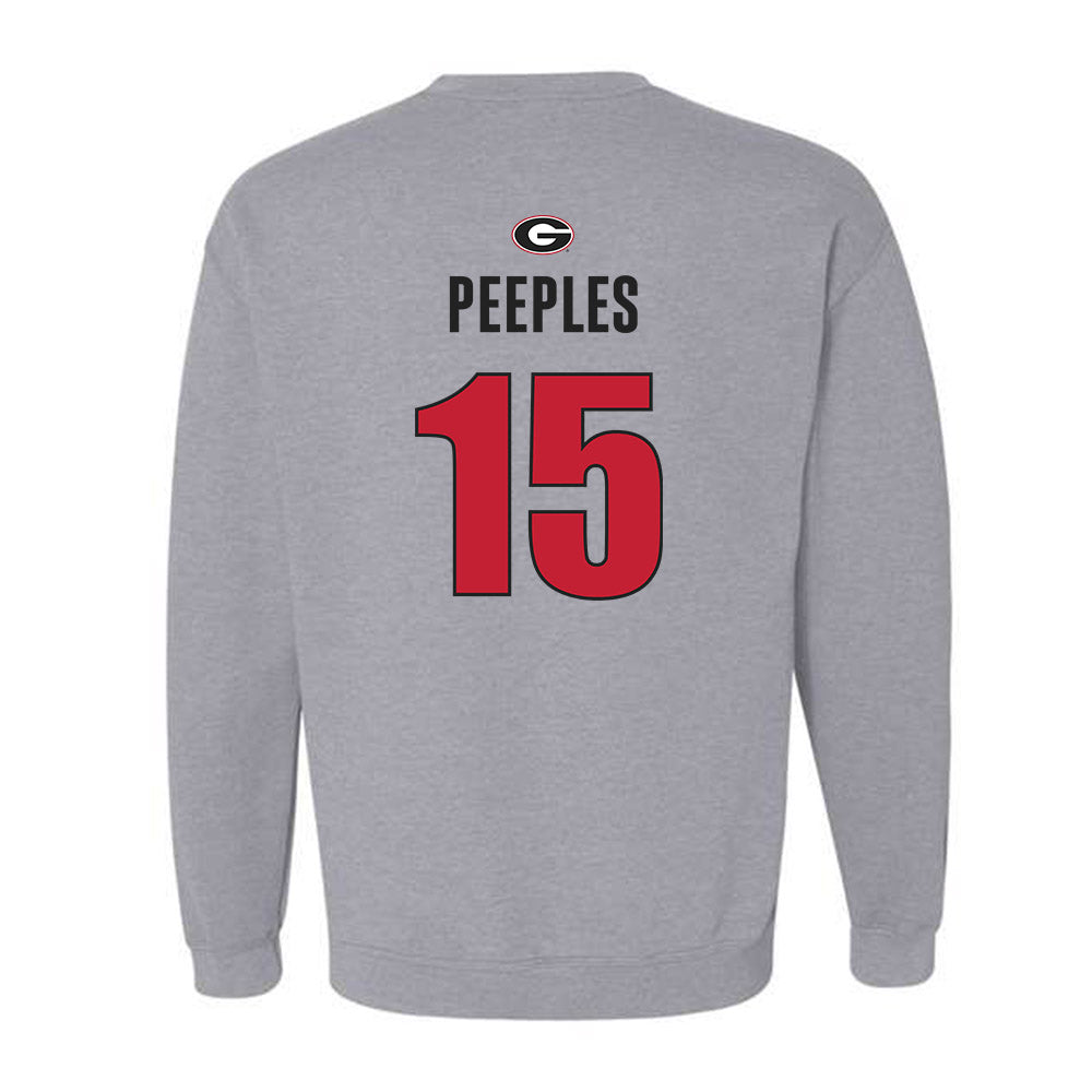 Georgia - NCAA Baseball : Ty Peeples - Classic Shersey Crewneck Sweatshirt-1