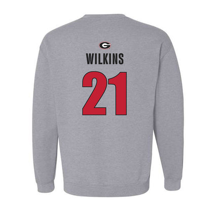 Georgia - NCAA Men's Basketball : Jake Wilkins - Classic Shersey Crewneck Sweatshirt-1