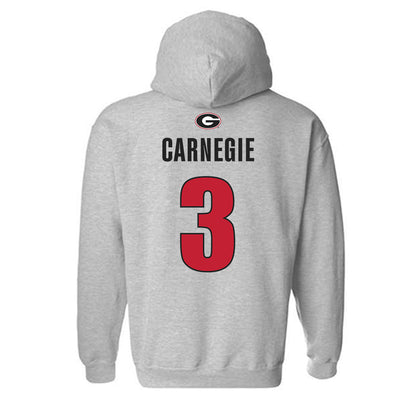 Georgia - NCAA Women's Basketball : Danielle Carnegie - Classic Shersey Hooded Sweatshirt-1