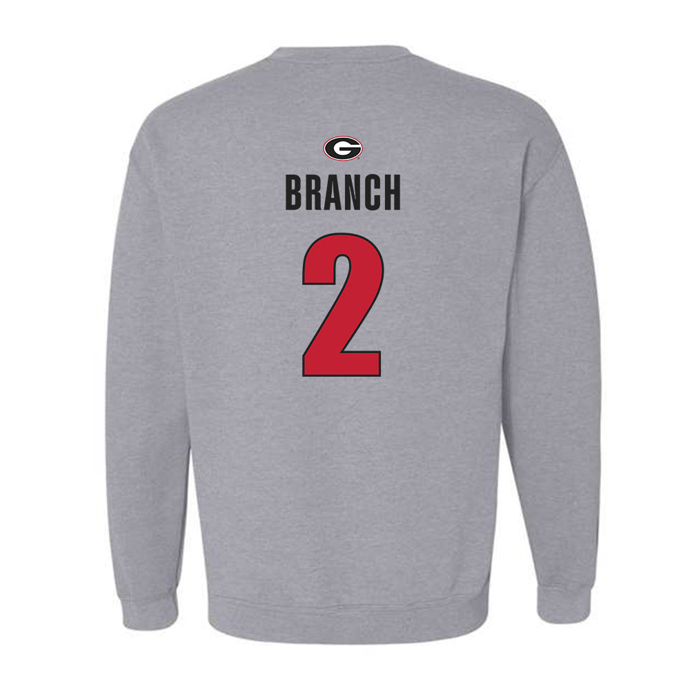 Georgia - NCAA Football : Zion Branch - Classic Shersey Crewneck Sweatshirt-1
