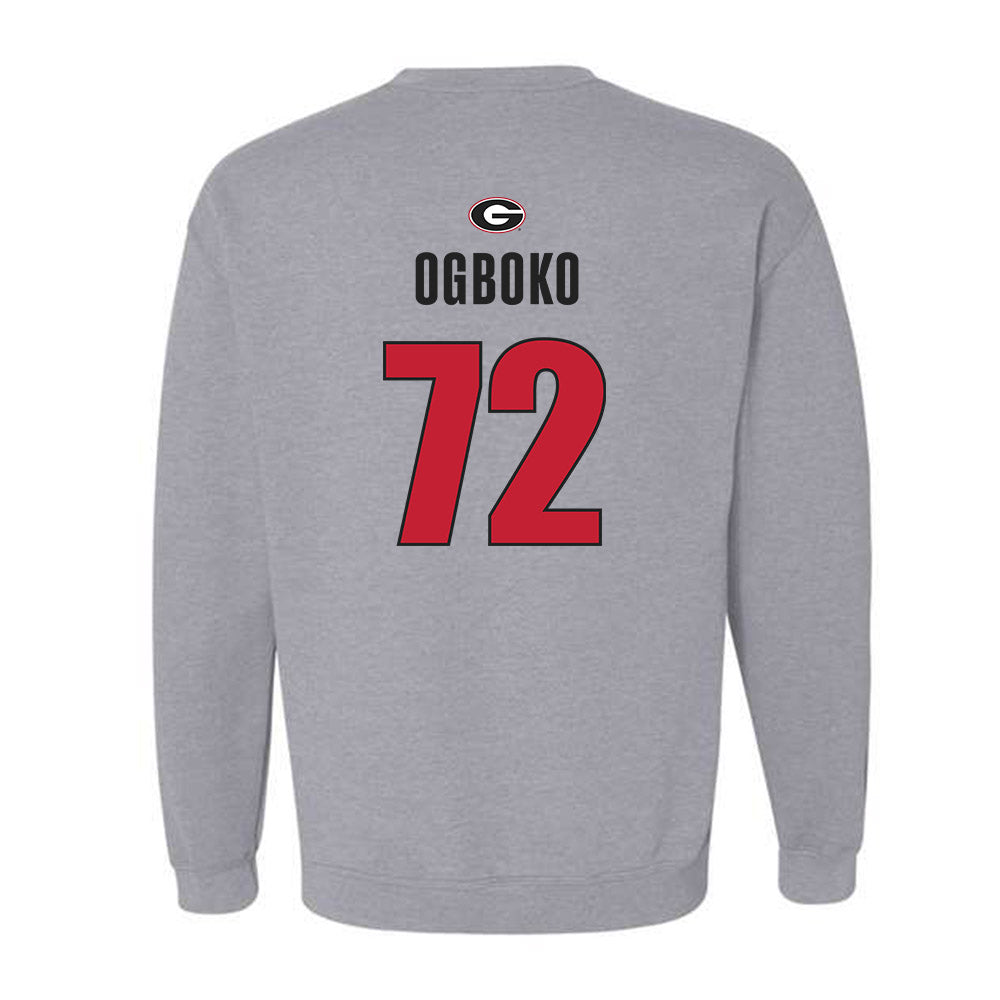 Georgia - NCAA Football : Ekene Ogboko - Classic Shersey Crewneck Sweatshirt-1