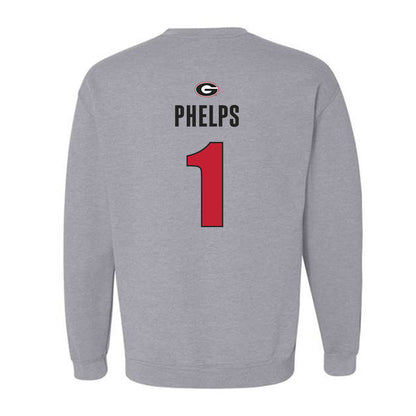 Georgia - NCAA Baseball : Tre Phelps - Classic Shersey Crewneck Sweatshirt-1