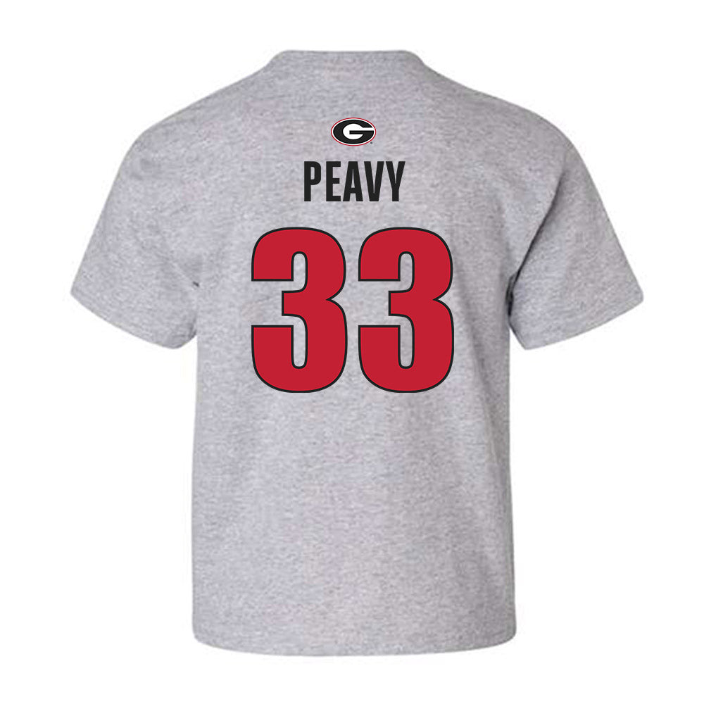 Georgia - NCAA Baseball : Jackson Peavy - Classic Shersey Youth T-Shirt-1
