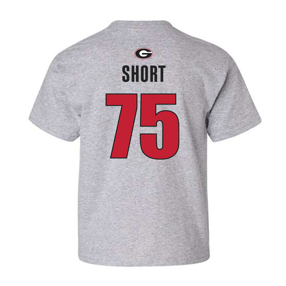 Georgia - NCAA Football : Mason Short - Classic Shersey Youth T-Shirt-1